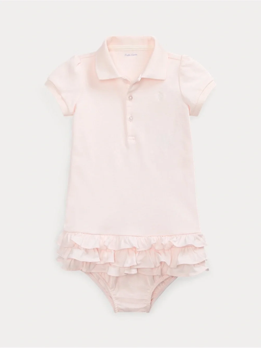 Ralph Lauren Dress and Bloomer Pink Ruffle Set